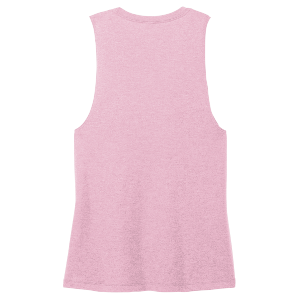 District Women's Perfect Tri ® Muscle Tank, Wisteria Heather, Back view