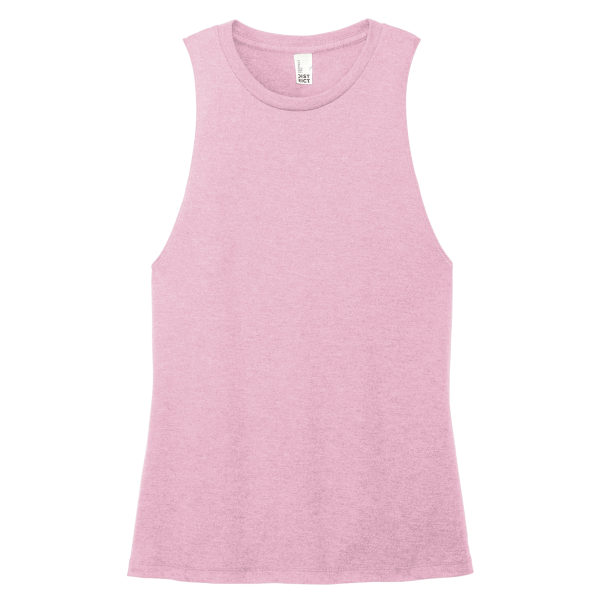 District Women's Perfect Tri ® Muscle Tank, Wisteria Heather, Front view