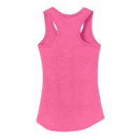 District Women's Perfect Tri ® Racerback Tank, Fuchsia Frost, Back view