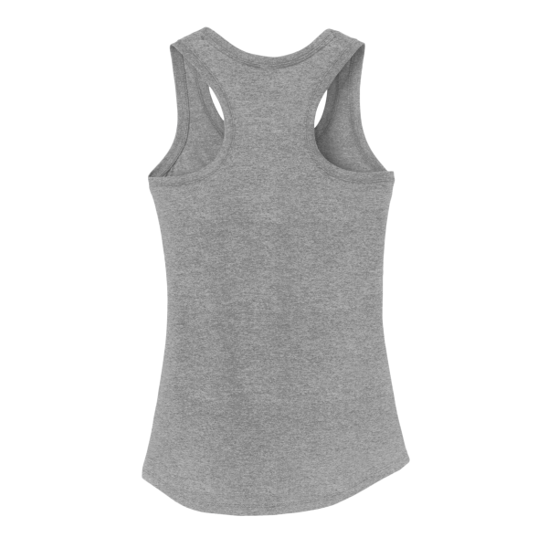 District Women's Perfect Tri ® Racerback Tank, Grey Frost, Back view
