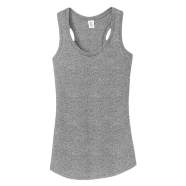 District Women's Perfect Tri ® Racerback Tank, Grey Frost, Front view