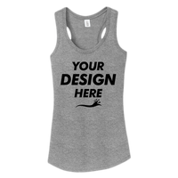 District Women's Perfect Tri ® Racerback Tank, Grey Frost, Front view, Mockup