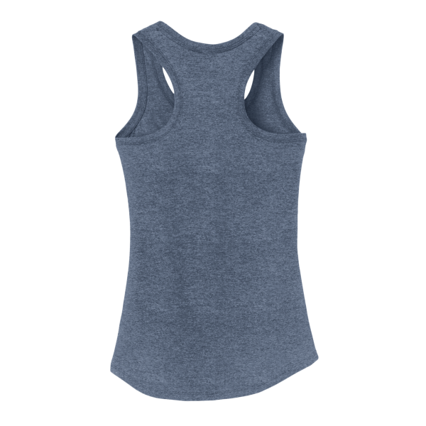 District Women's Perfect Tri ® Racerback Tank, Navy Frost, Back view