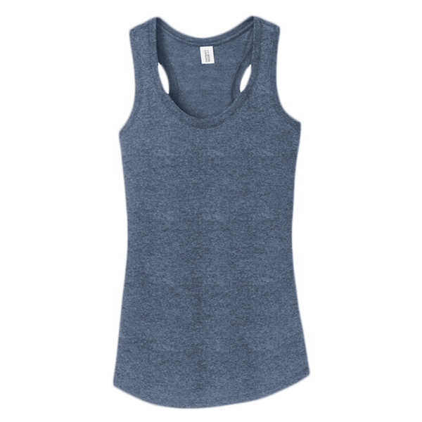 District Women's Perfect Tri ® Racerback Tank, Navy Frost, Front view