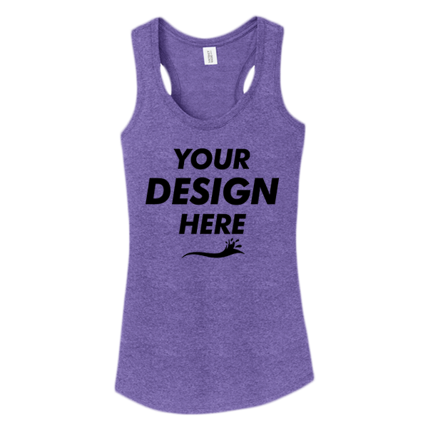District Women's Perfect Tri ® Racerback Tank, Purple Frost, Front view, Mockup