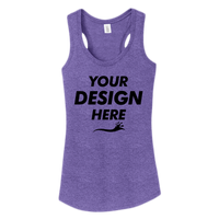 District Women's Perfect Tri ® Racerback Tank, Purple Frost, Front view, Mockup