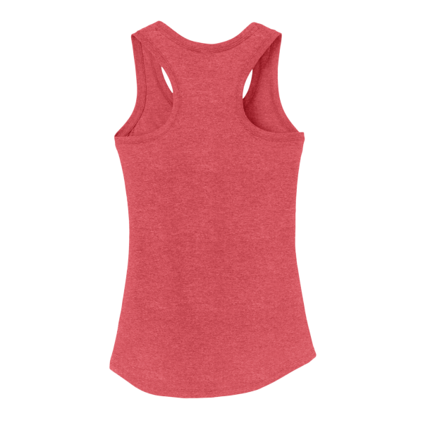 District Women's Perfect Tri ® Racerback Tank, Red Frost, Back view