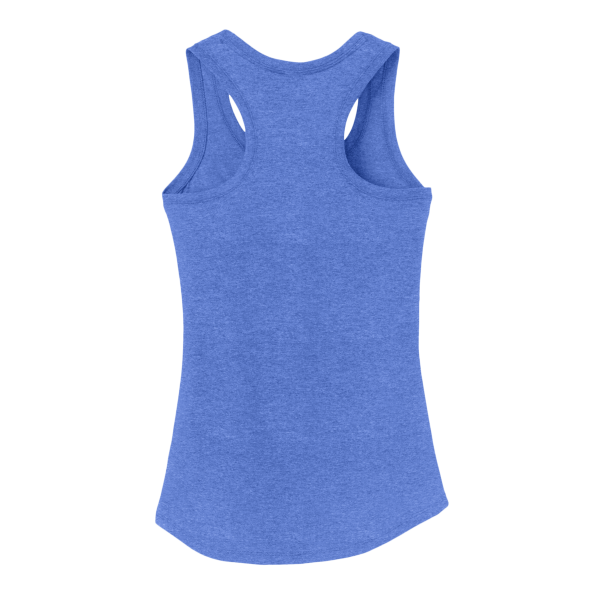 District Women's Perfect Tri ® Racerback Tank, Royal Frost, Back view