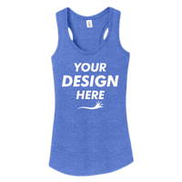 District Women's Perfect Tri ® Racerback Tank, Royal Frost, Front view, Mockup