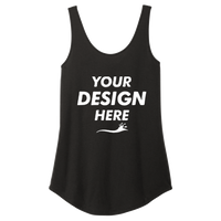 District Women's Perfect Tri ® Relaxed Tank, Black, Front view, Mockup