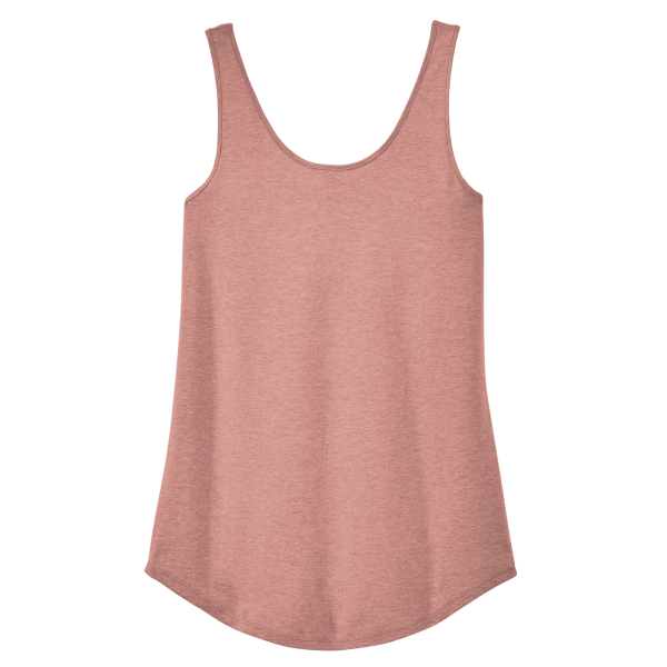 District Women's Perfect Tri ® Relaxed Tank, Blush Frost, Back view