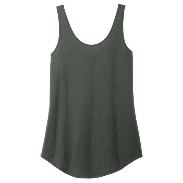 District Women's Perfect Tri ® Relaxed Tank, Deepest Grey, Front view