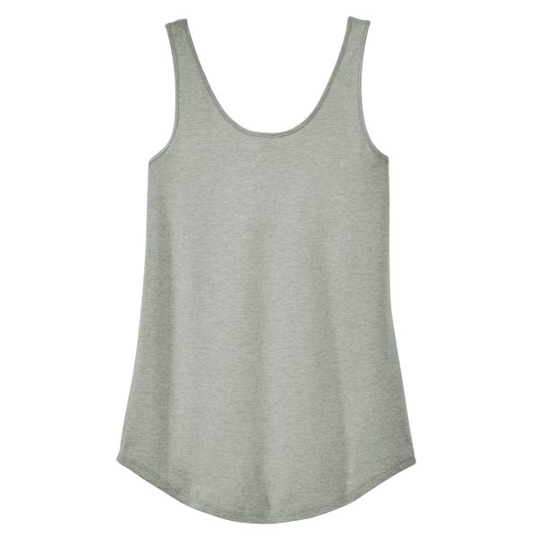 District Women's Perfect Tri ® Relaxed Tank, Heathered Grey, Back view