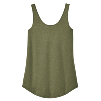 District Women's Perfect Tri ® Relaxed Tank, Military Green Frost, Back view