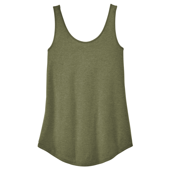 District Women's Perfect Tri ® Relaxed Tank, Military Green Frost, Front view