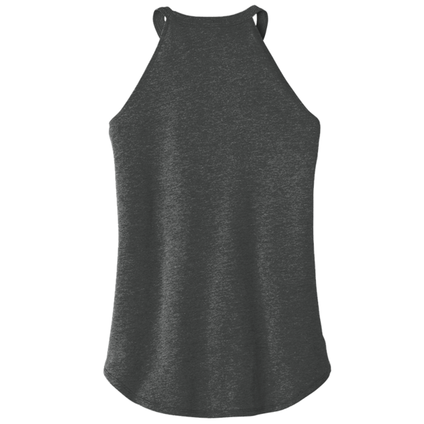District Women's Perfect Tri ® Rocker Tank, Black Frost, Back view