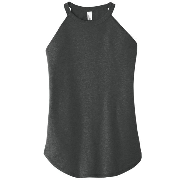 District Women's Perfect Tri ® Rocker Tank, Black Frost, Front view