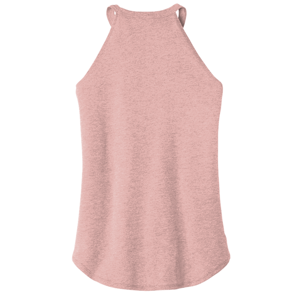 District Women's Perfect Tri ® Rocker Tank, Blush Frost, Back view