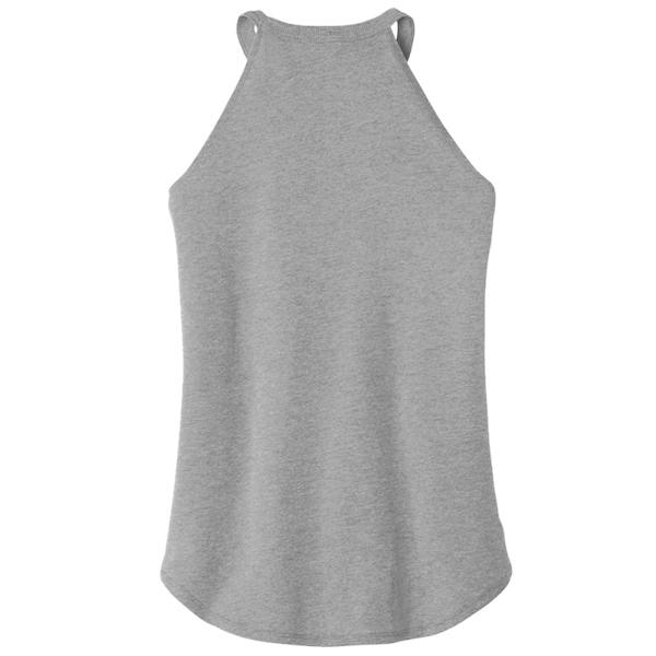 District Women's Perfect Tri ® Rocker Tank, Grey Frost, Back view