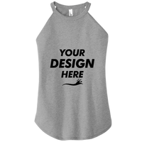 District Women's Perfect Tri ® Rocker Tank, Grey Frost, Front view, Mockup
