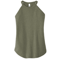 District Women's Perfect Tri ® Rocker Tank, Military Green Frost, Front view