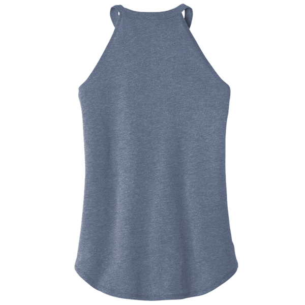 District Women's Perfect Tri ® Rocker Tank, Navy Frost, Back view