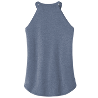District Women's Perfect Tri ® Rocker Tank, Navy Frost, Back view