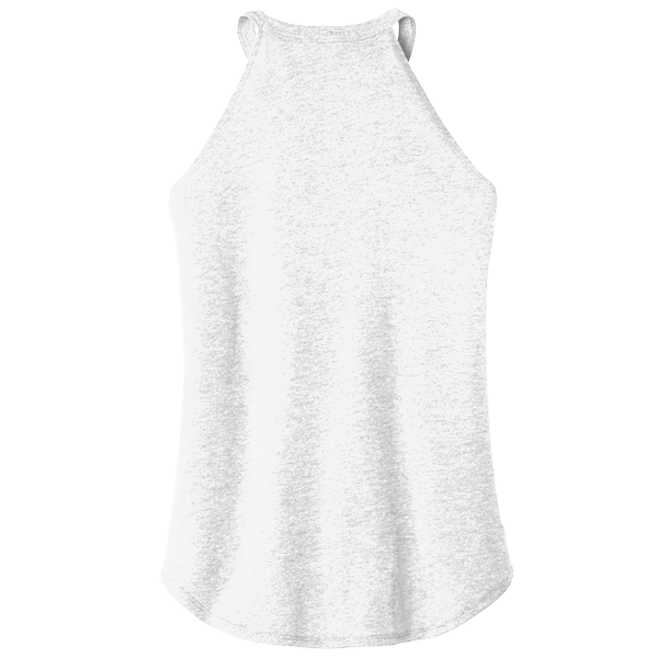 District Women's Perfect Tri ® Rocker Tank, White, Back view