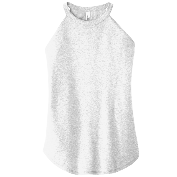 District Women's Perfect Tri ® Rocker Tank, White, Front view