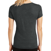District Women's Perfect Tri ® V Neck Tee, Black Frost, Back view