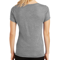 District Women's Perfect Tri ® V Neck Tee, Grey Frost, Back view