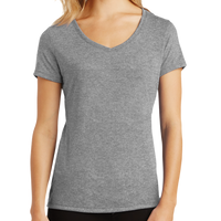 District Women's Perfect Tri ® V Neck Tee, Grey Frost, Front view