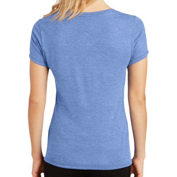 District Women's Perfect Tri ® V Neck Tee, Maritime Frost, Back view