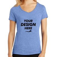 District Women's Perfect Tri ® V Neck Tee, Maritime Frost, Front view, Mockup