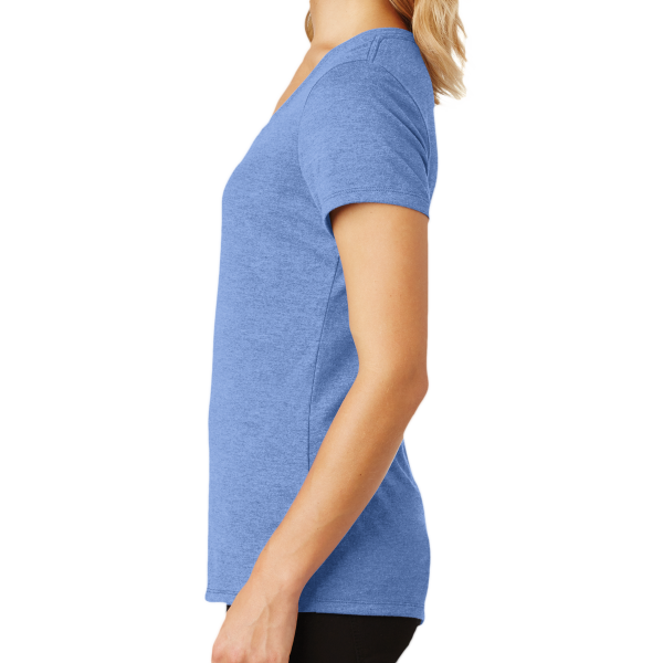 District Women's Perfect Tri ® V Neck Tee, Maritime Frost, Left Sleeve view