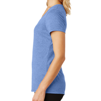 District Women's Perfect Tri ® V Neck Tee, Maritime Frost, Left Sleeve view