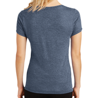 District Women's Perfect Tri ® V Neck Tee, Navy Frost, Back view