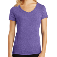 District Women's Perfect Tri ® V Neck Tee, Purple Frost, Front view