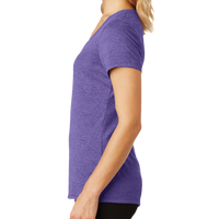 District Women's Perfect Tri ® V Neck Tee, Purple Frost, Left Sleeve view