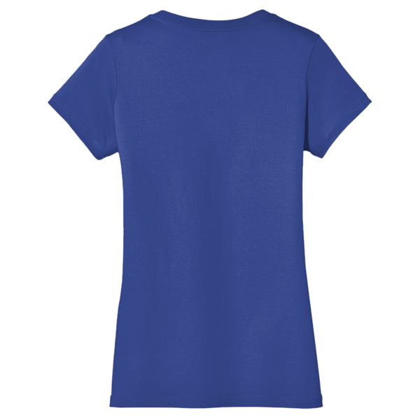 District Women's Perfect Weight ® V Neck Tee, Deep Royal, Back view