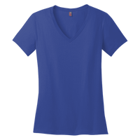District Women's Perfect Weight ® V Neck Tee, Deep Royal, Front view