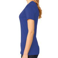 District Women's Perfect Weight ® V Neck Tee, Deep Royal, Left side view