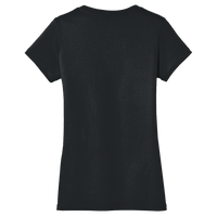 District Women's Perfect Weight ® V Neck Tee, Jet Black, Back view