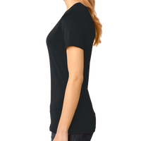 District Women's Perfect Weight ® V Neck Tee, Jet Black, Left side view