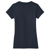 District Women's Perfect Weight ® V Neck Tee, New Navy, Back view