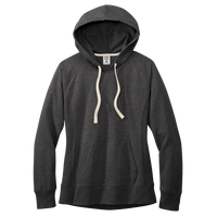 District Women's Re Fleece Hoodie, Charcoal Heather, Front view