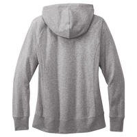 District Women's Re Fleece Hoodie, Light Heather Grey, Back view