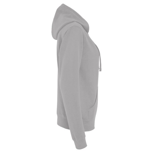 District Women's Re Fleece Hoodie, Light Heather Grey, Right Sleeve view