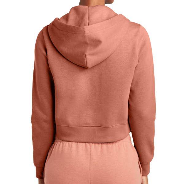 District Women's V.I.T. Fleece Full Zip Hoodie, Desert Rose, Back view
