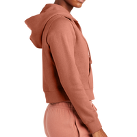 District Women's V.I.T. Fleece Full Zip Hoodie, Desert Rose, Right Sleeve view